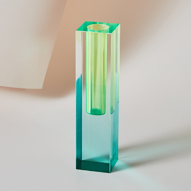 Modern Rainbow Pillar Vases