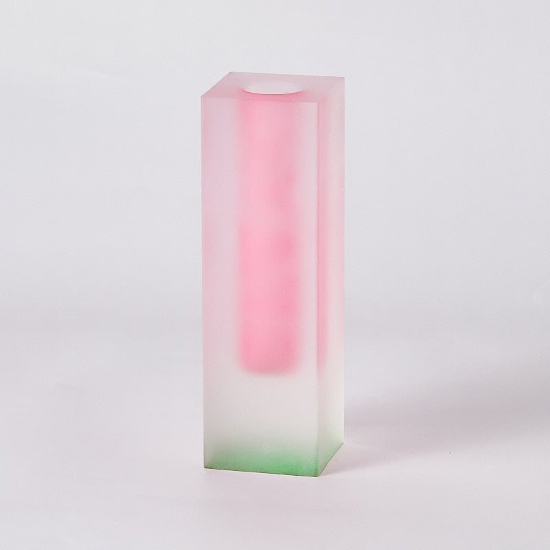 Modern Rainbow Pillar Vases