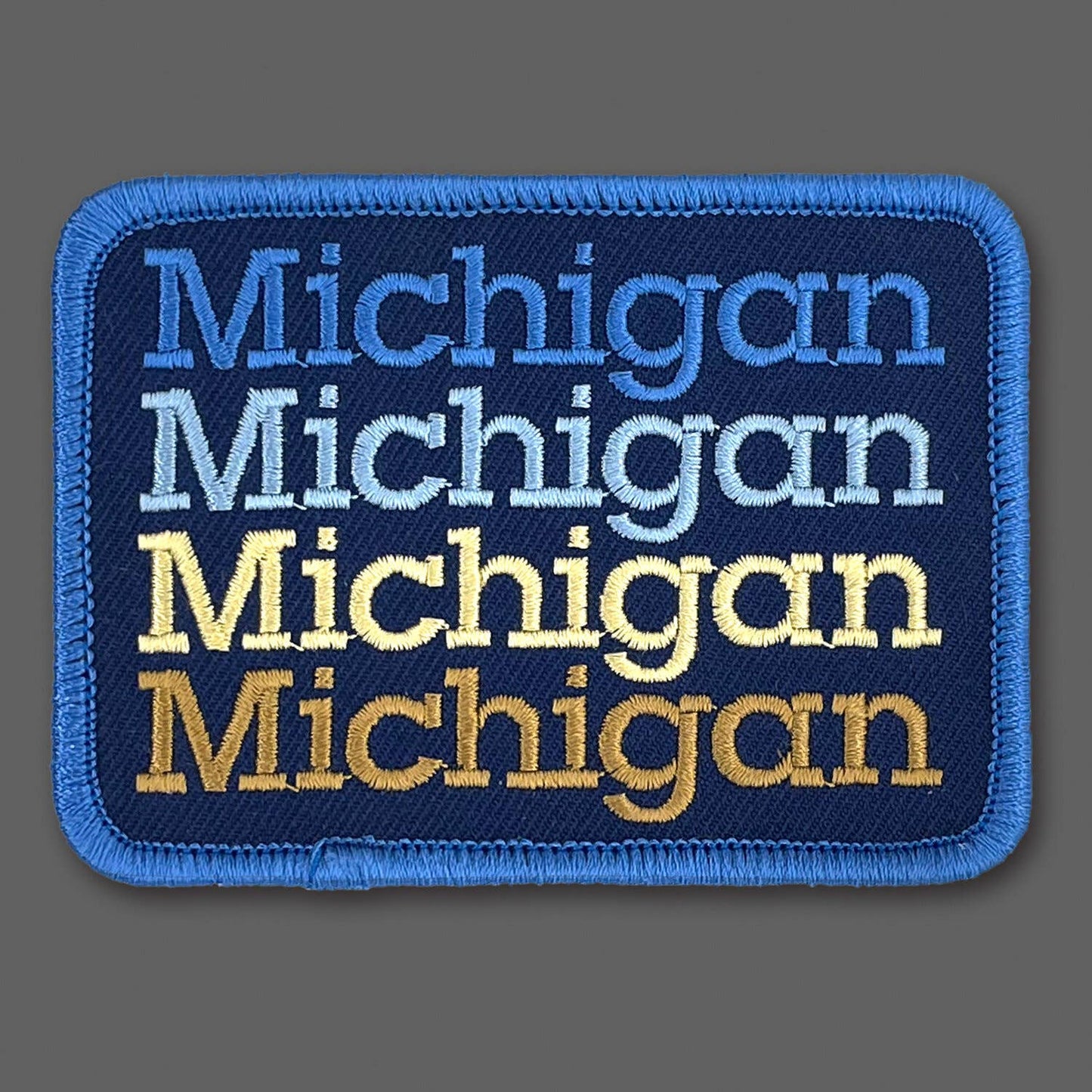 DDC-214 Michigan Stack embroidered souvenir patch by Draplin Design Co.