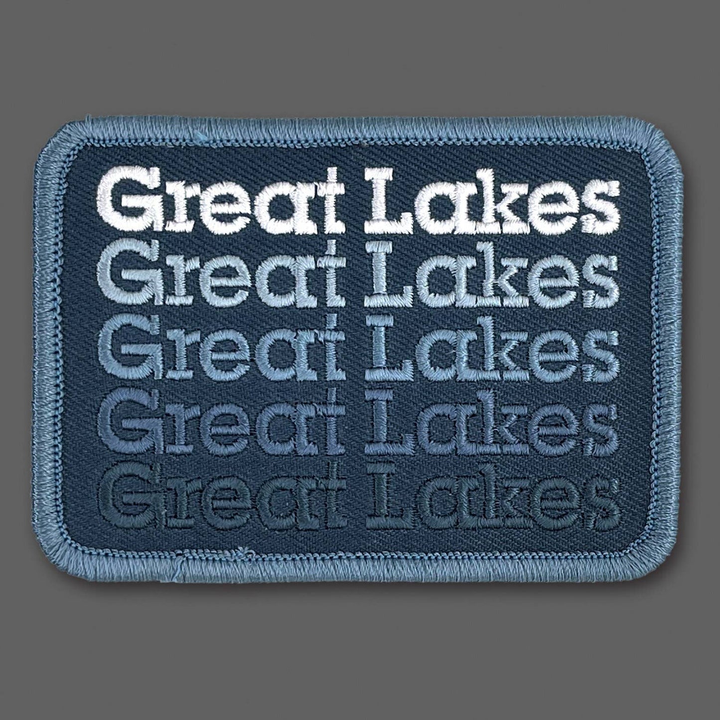 DDC-256 Great Lakes Stack embroidered souvenir patch by Draplin Design Co.