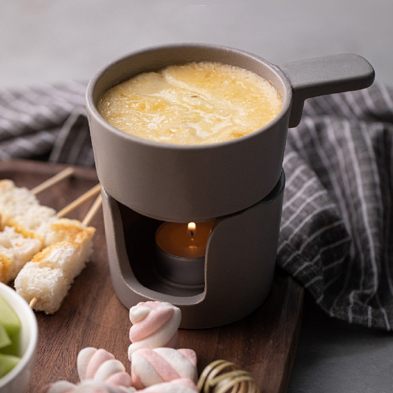 Stoneware Fondue Pot