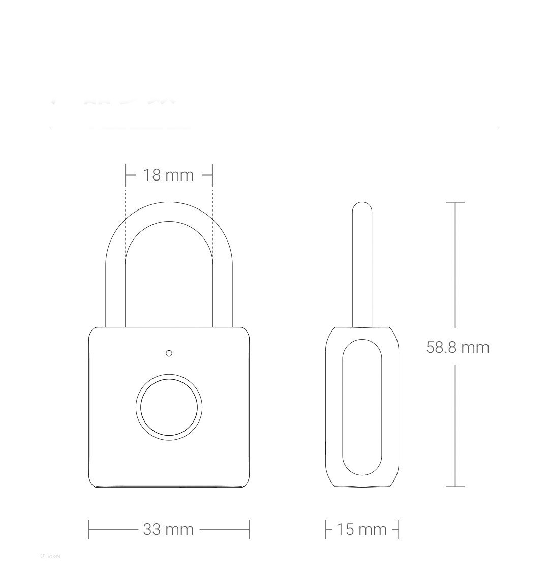 USB Waterproof Electronic Fingerprint Safety Padlock
