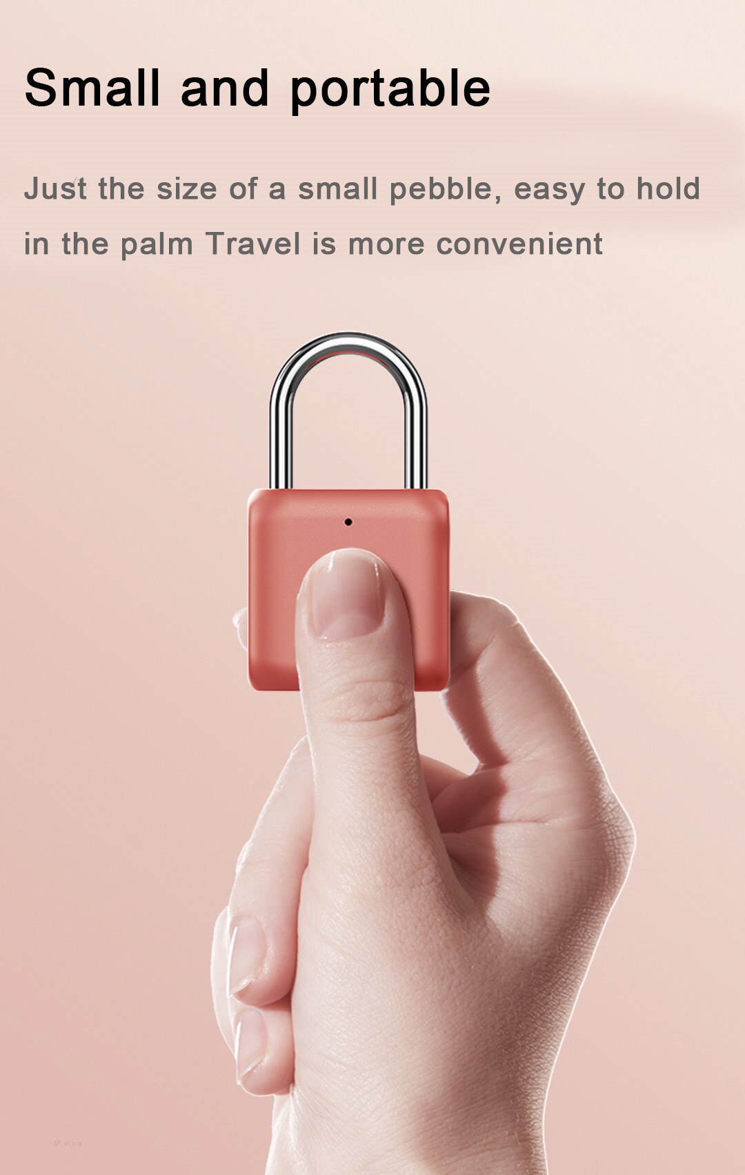 USB Waterproof Electronic Fingerprint Safety Padlock