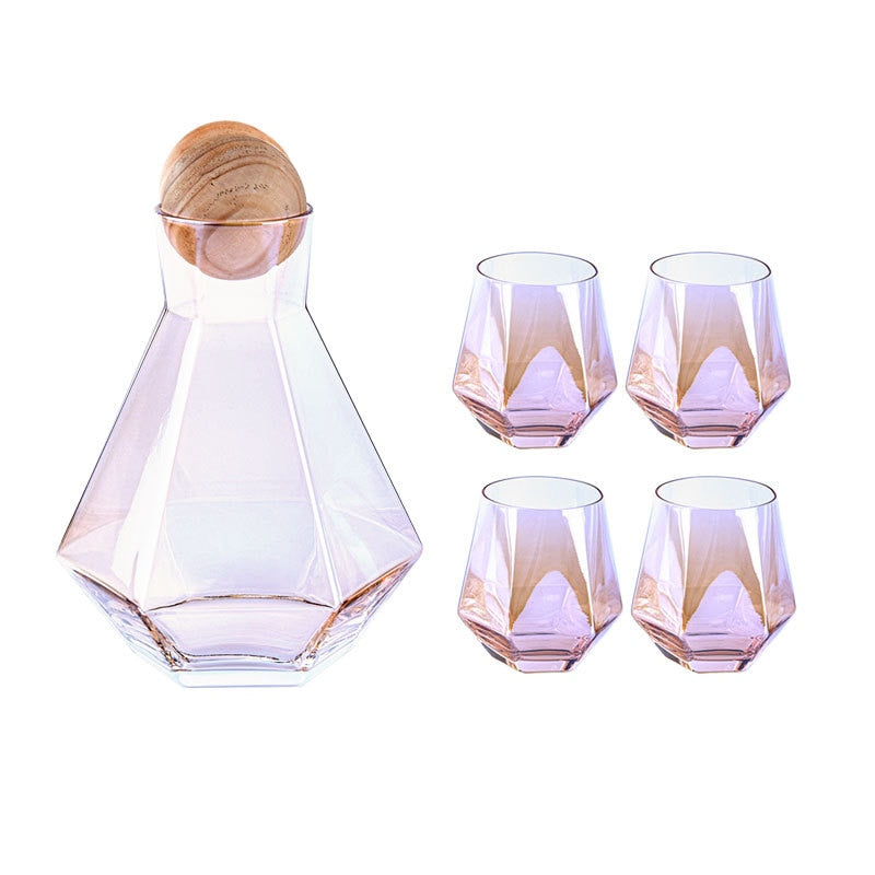 Geometric Decanter & Glass Set