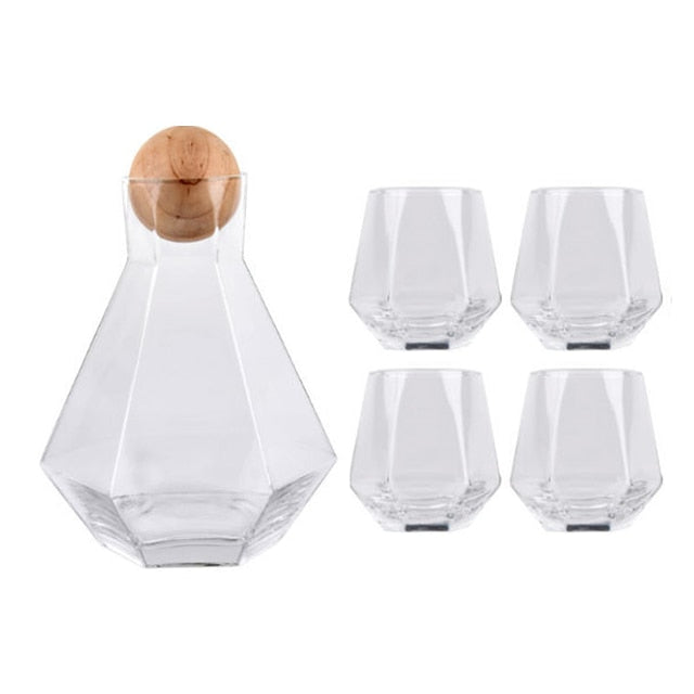 Geometric Decanter & Glass Set