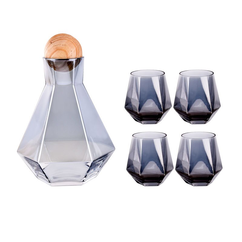 Geometric Decanter & Glass Set