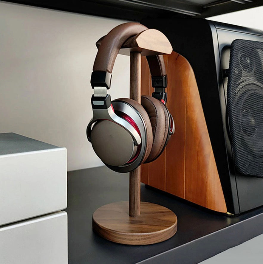 Solid Wood Headphone Stand