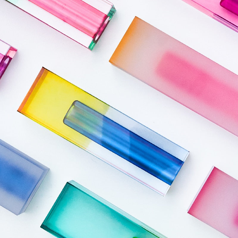 Modern Rainbow Pillar Vases