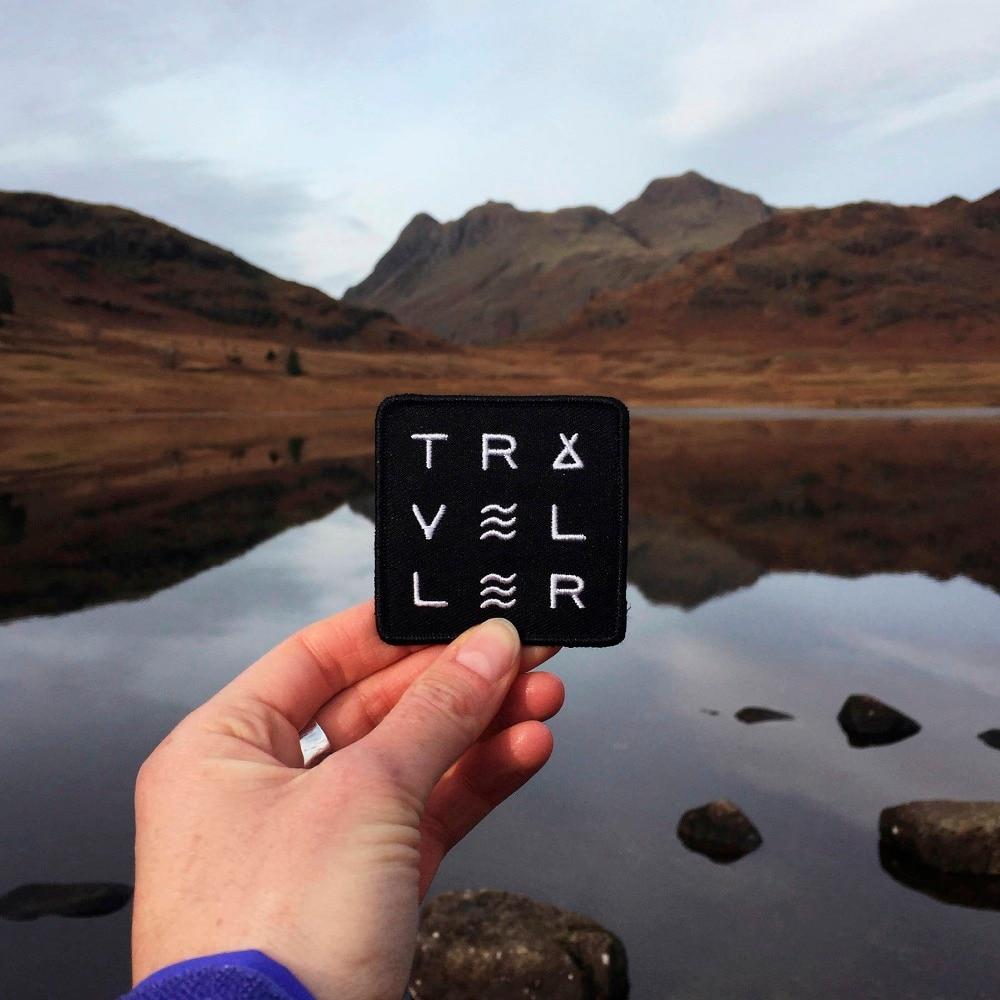 TRAVELER Modern Iron on Patch