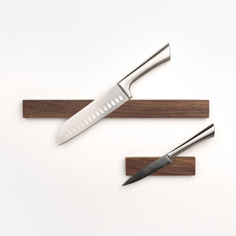 Magnetic Wooden Knife Holder