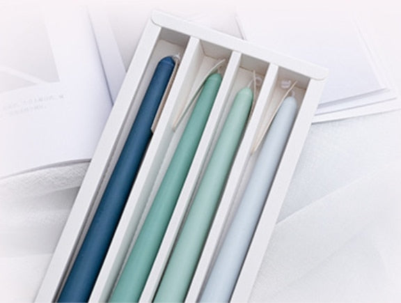 Gradient Color Soy Wax Taper Candles