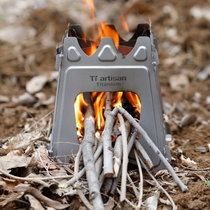 Ultralight Titanium Woodburning Backpacking Stove