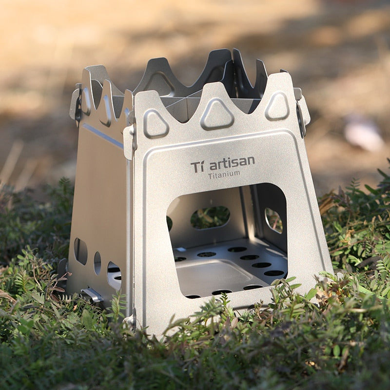 Ultralight Titanium Woodburning Backpacking Stove