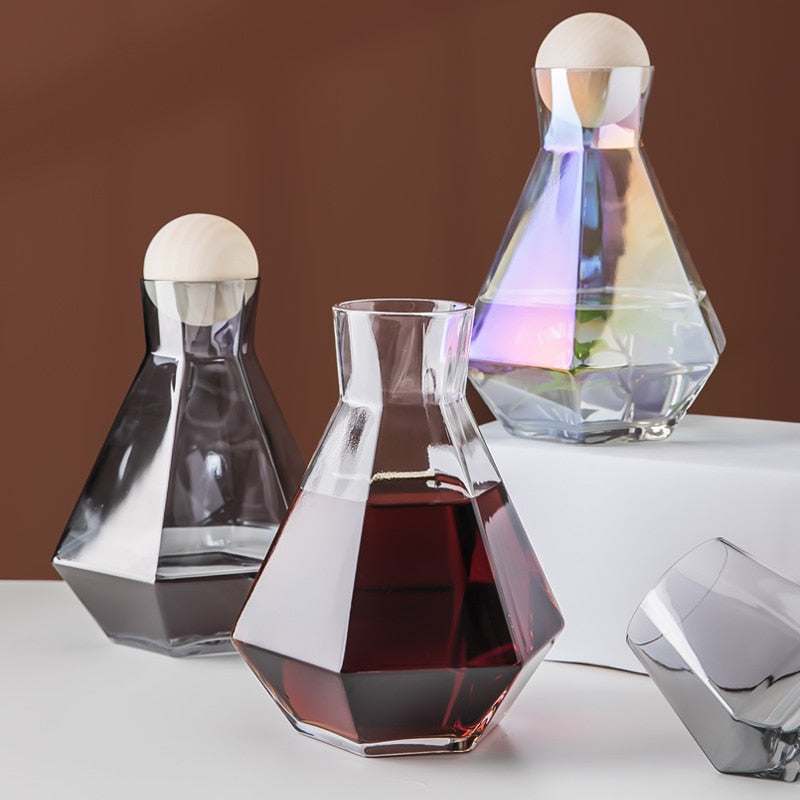 Geometric Decanter & Glass Set