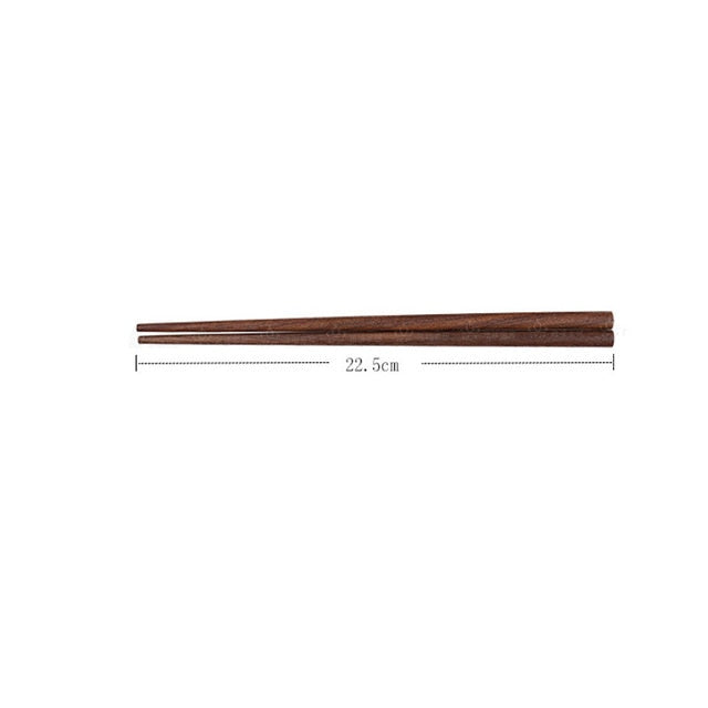 High-grade Black Walnut Chopsticks Set with Case