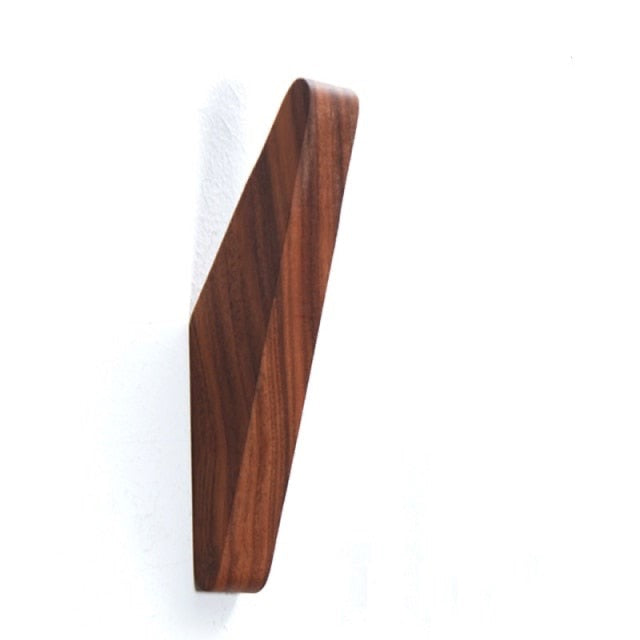 Angled Wood Wall Hooks