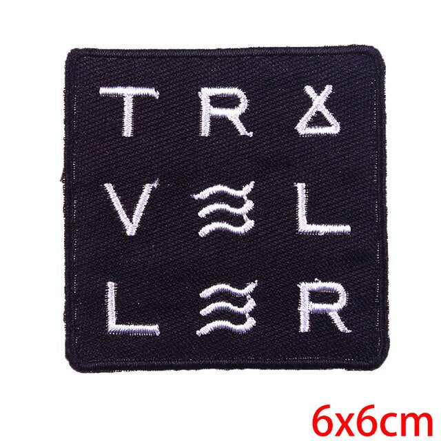 TRAVELER Modern Iron on Patch