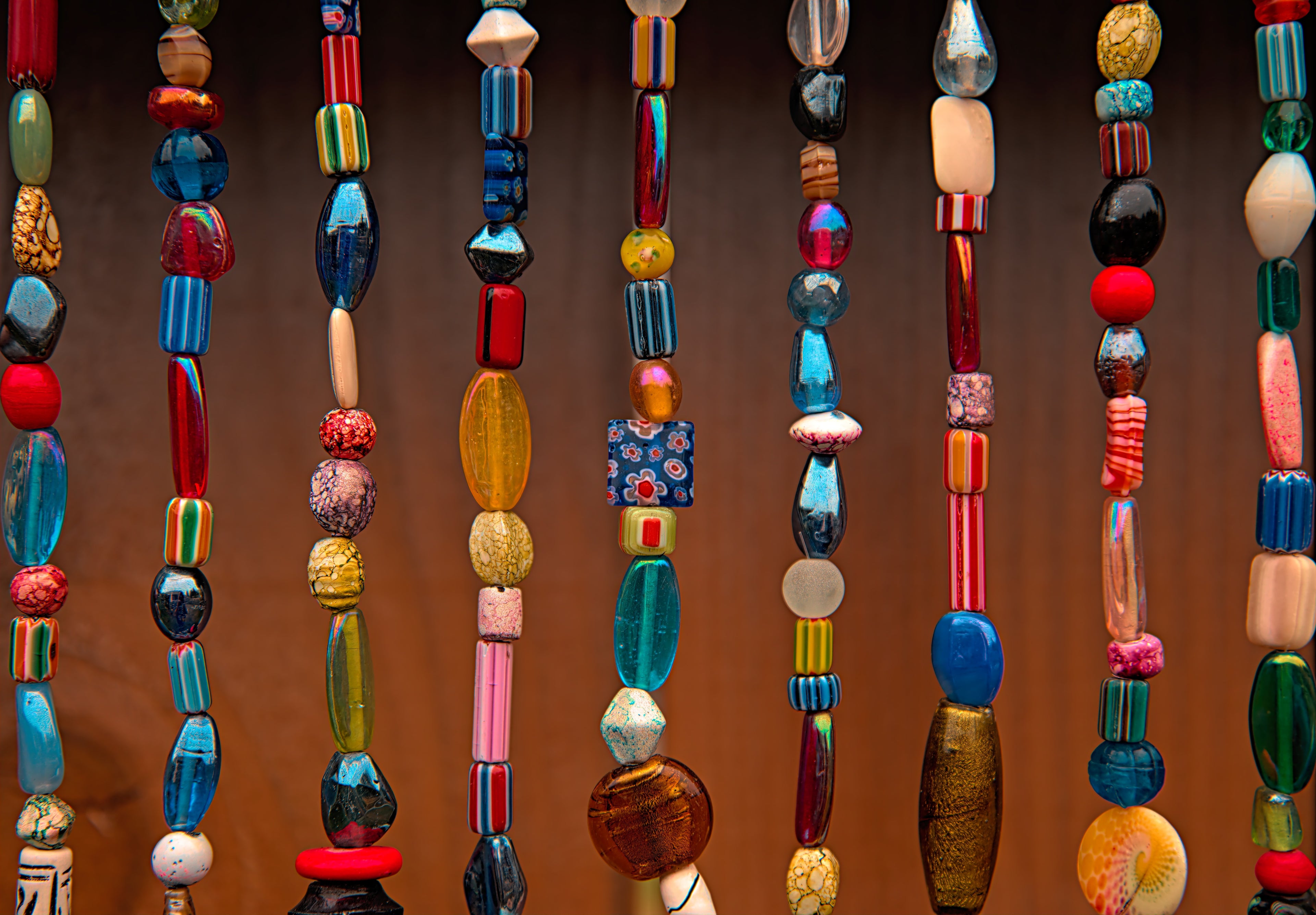 colorful beads