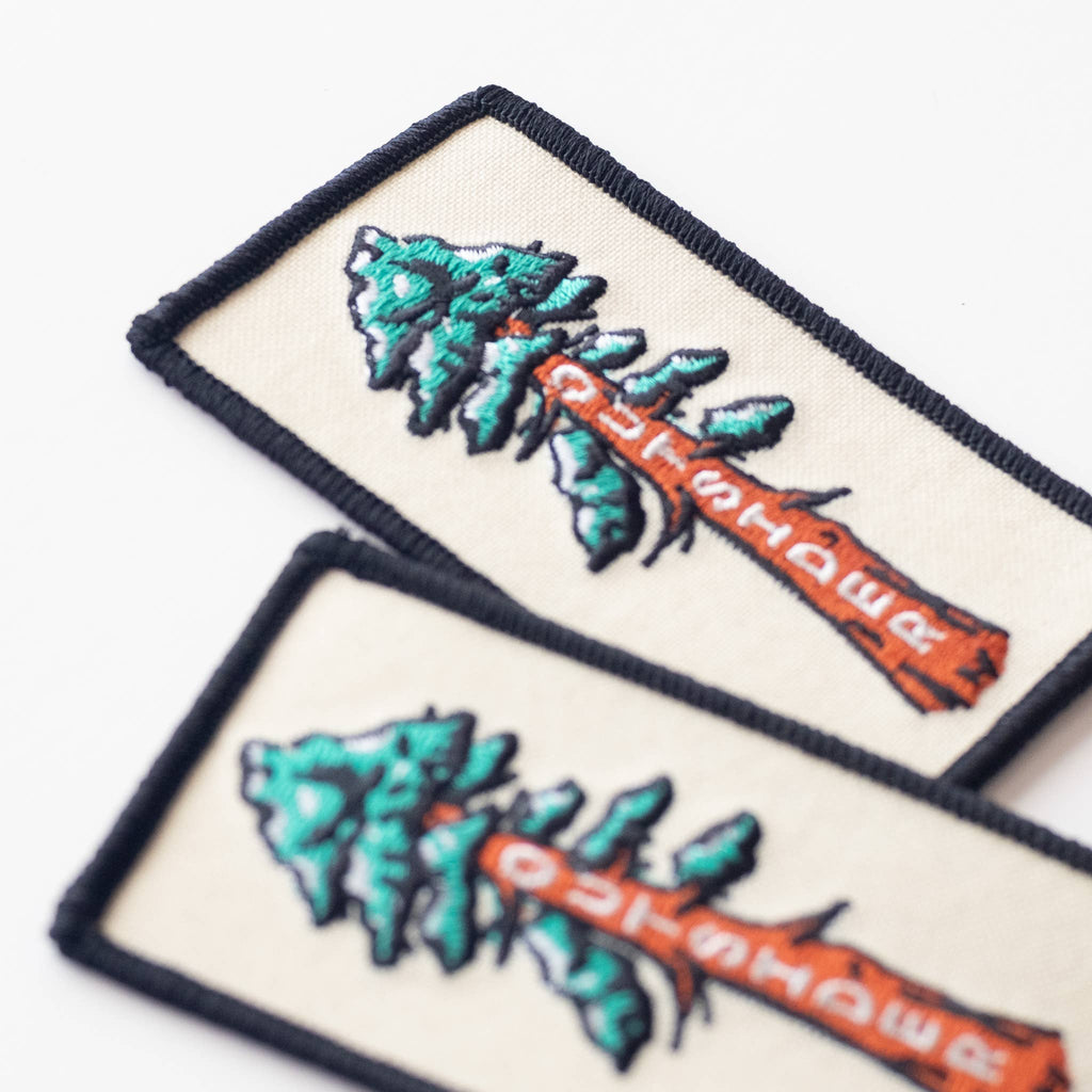 Sequoia Tree Iron-On Patch, embroidered patch, from Union Made