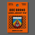 DDC-090 Space Shuttle enamel jean jacket pin by Draplin Design Co.