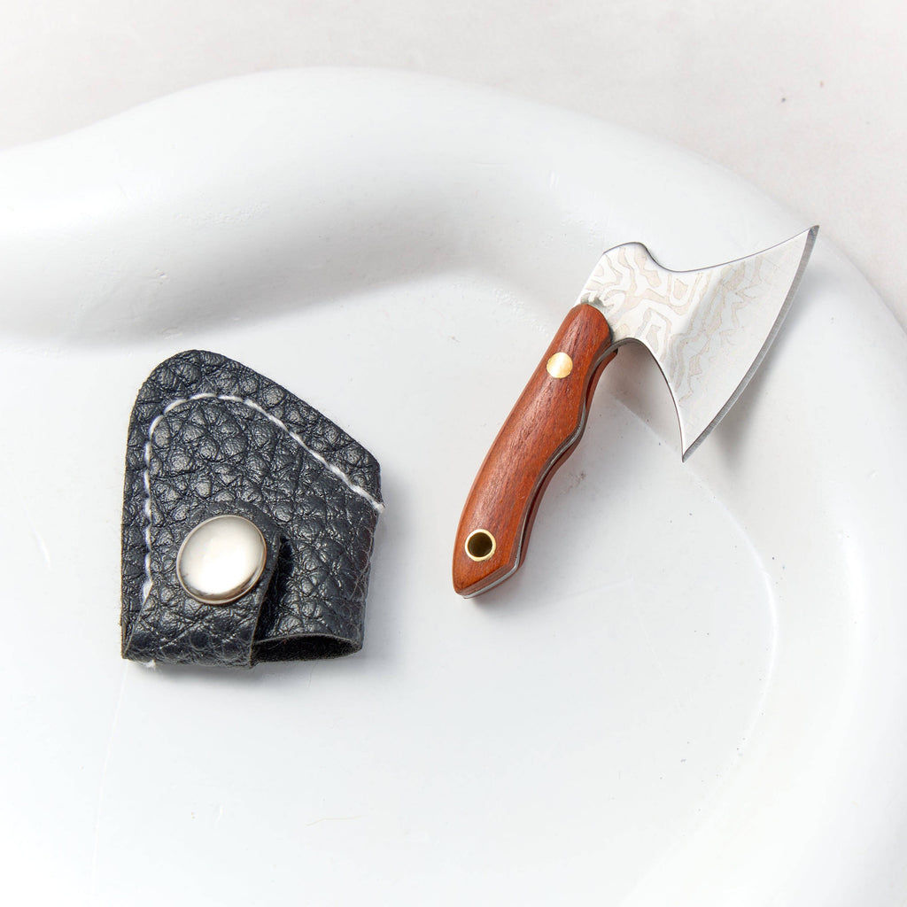 Mini Hatchet Keychain Knife