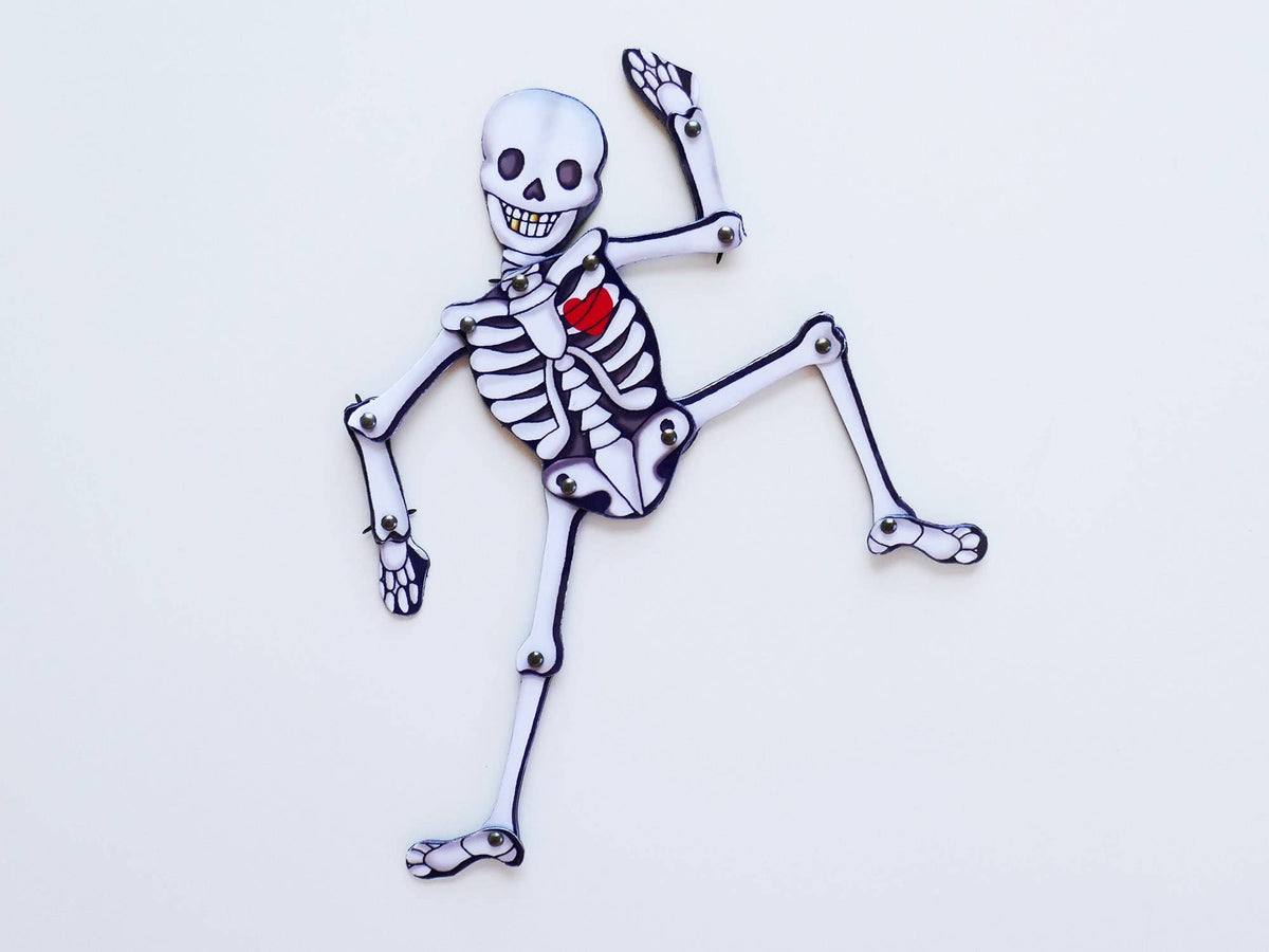 Posable fridge magnet | Skeleton | Halloween Party Decor