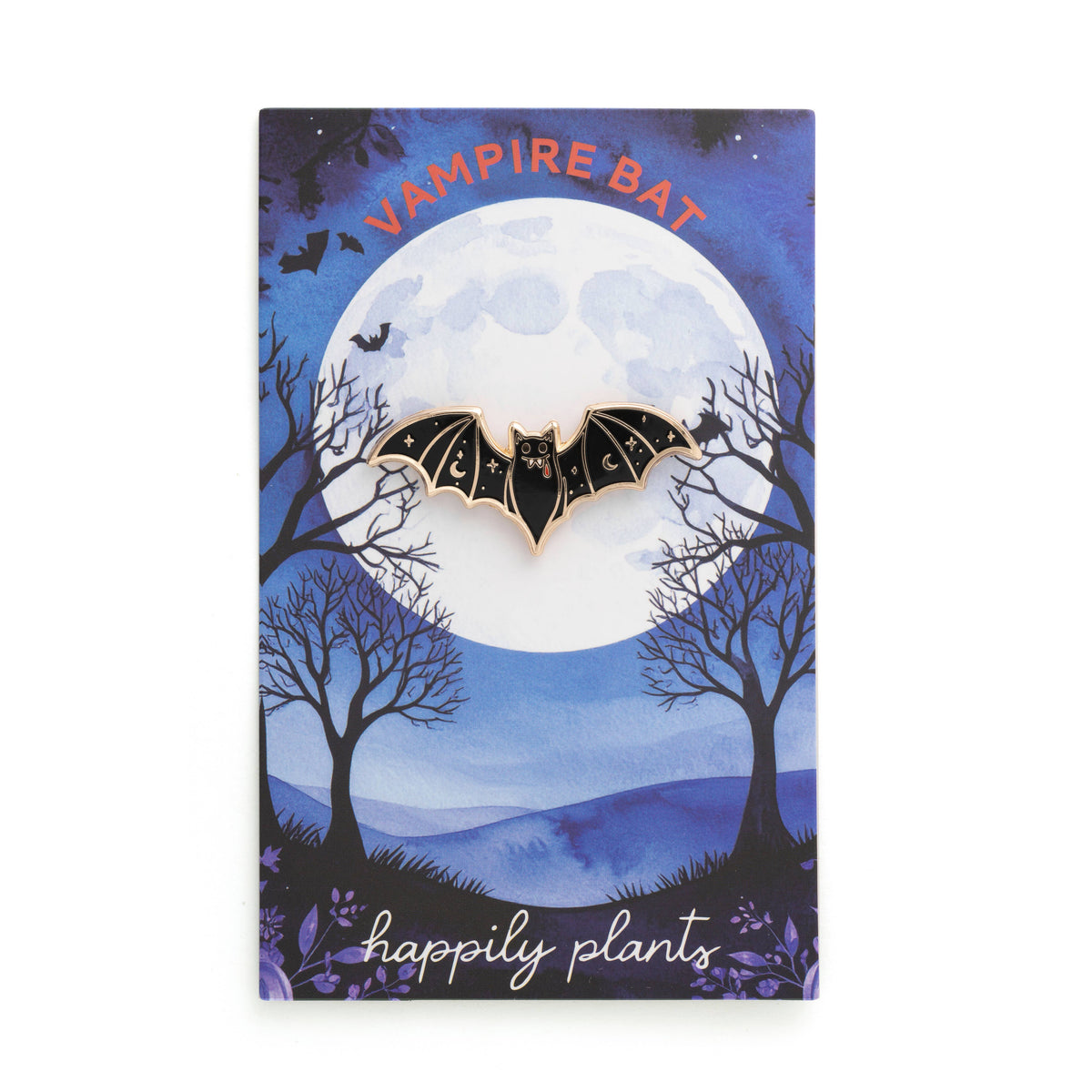 Vampire Bat Pin, Halloween Gifts, Spooky