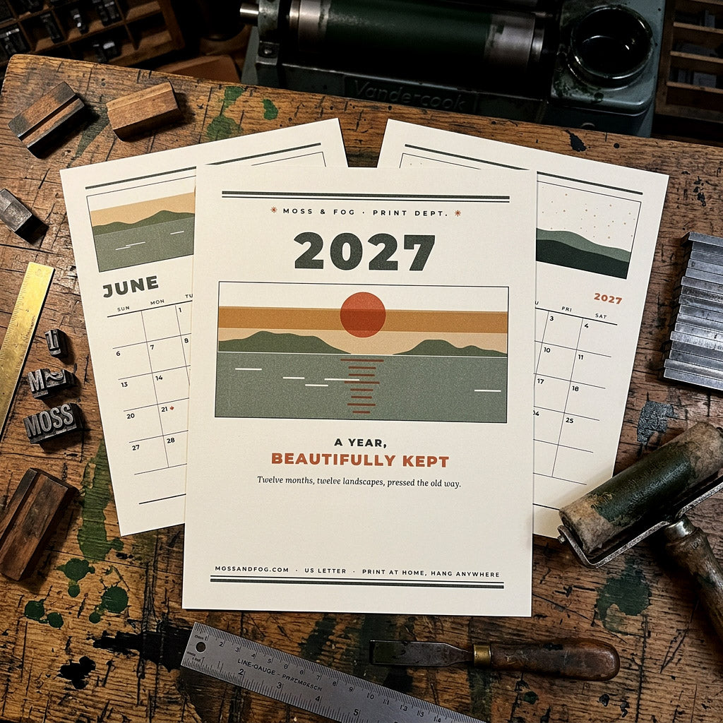 2027 Wall Calendar: A Year, Beautifully Kept (Printable)