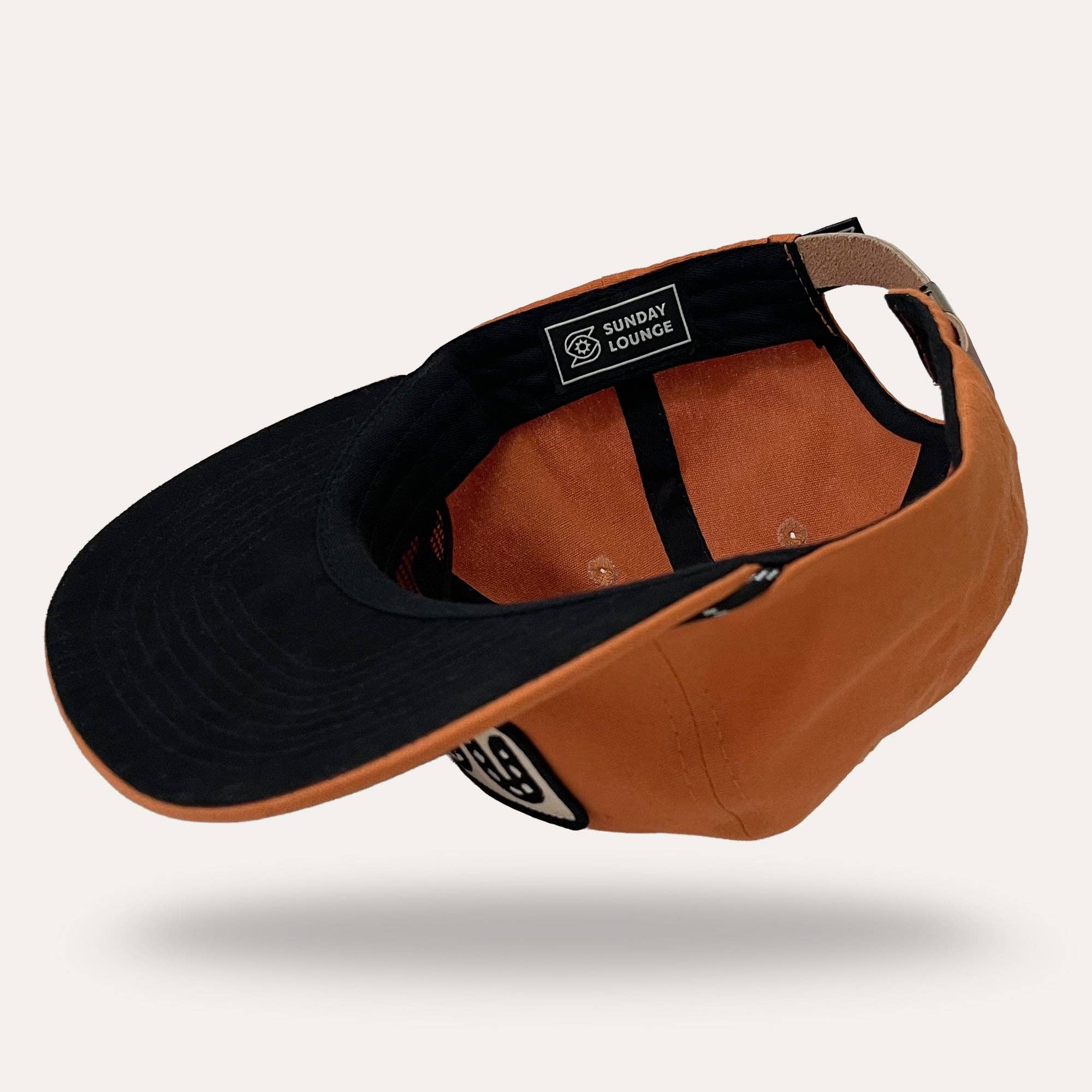 Snake Hat in desert orange, from Sunday Lounge