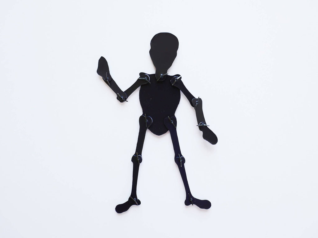 Aimant de réfrigérateur articulé | Squelette | Décoration de fête d'Halloween