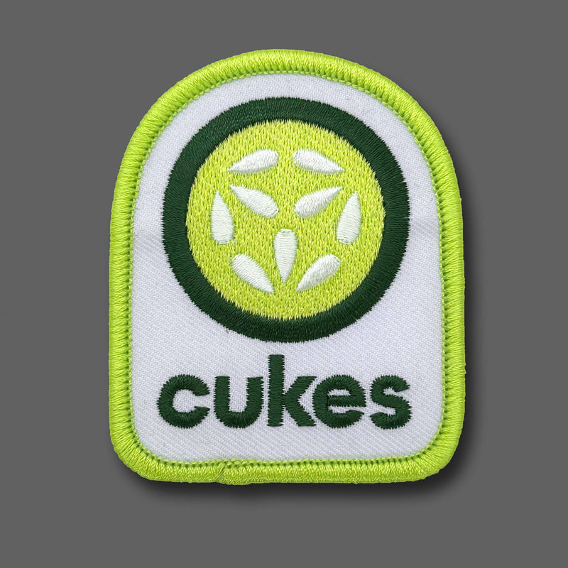 DDC-385 Cukes embroidered souvenir patch by Draplin Design Co.