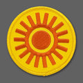 DDC-213 Soothing Sun embroidered souvenir patch by Draplin Design Co.