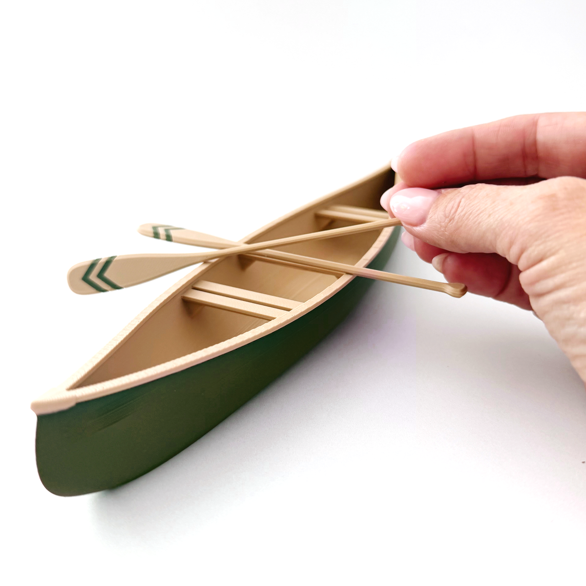 Miniature Canoe & Oar Set