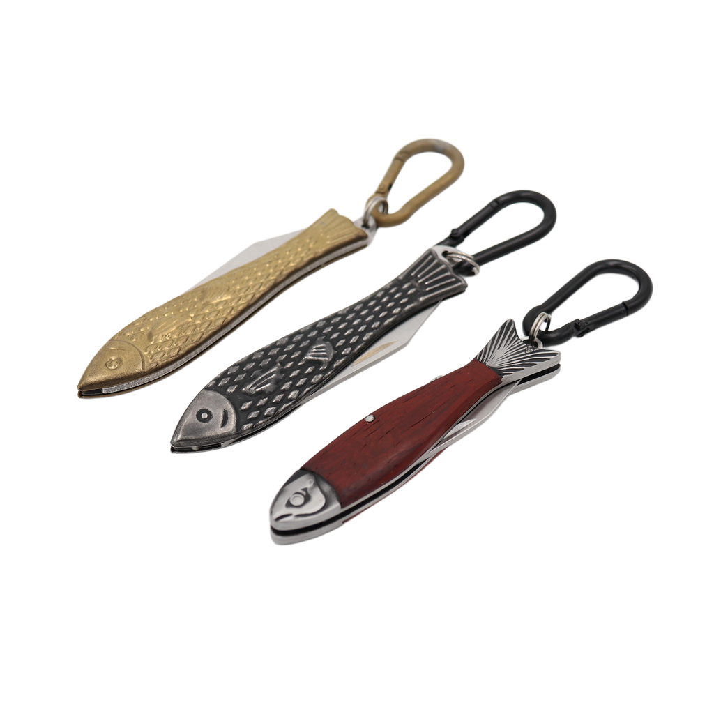 Pocket Fish Knife Keychain, 3.5 inch folding knife keychain, from Real Sic