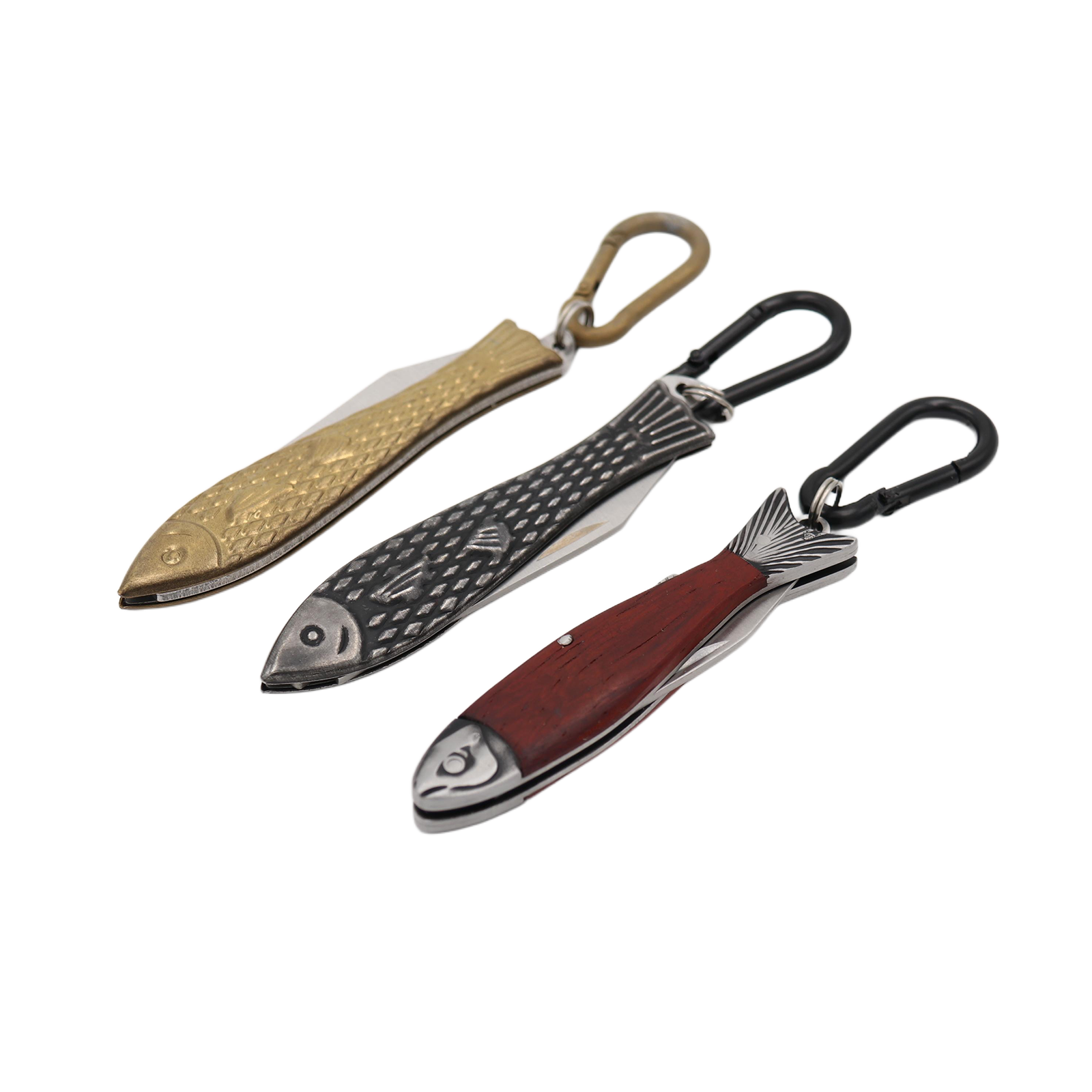 Pocket Fish Knife Keychain, 3.5 inch folding knife keychain, from Real Sic