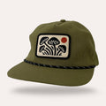 Mushroom Hat in green hemp, from Sunday Lounge