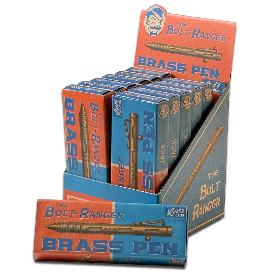 Bolt-Action Brass Pen, 12-Pack