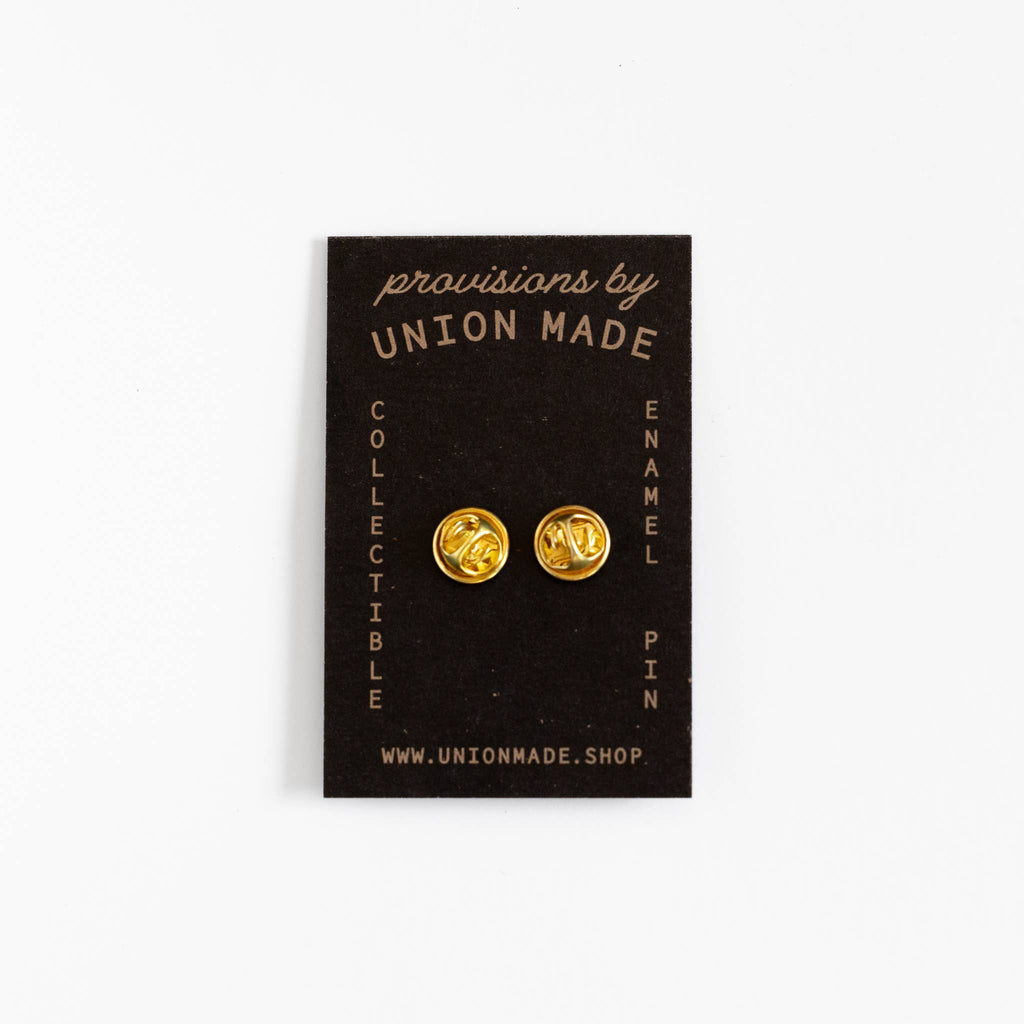 Rainbow Trout Enamel Pin in metallic gold, from Union Made