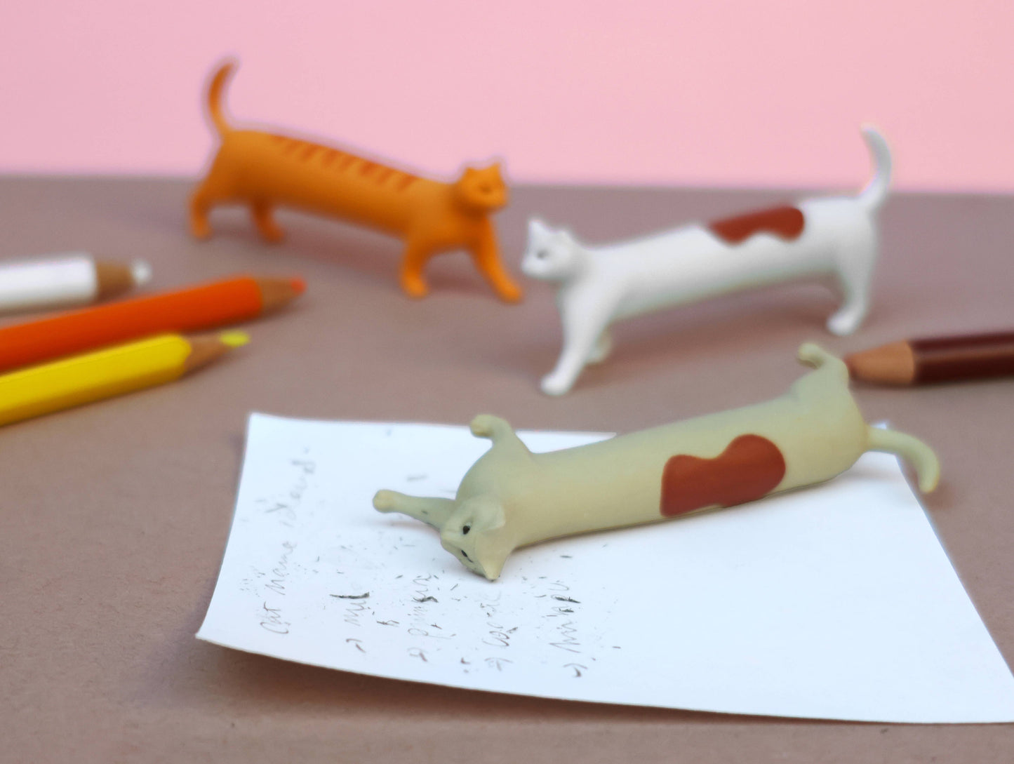 Cat Erasers, Set of 3