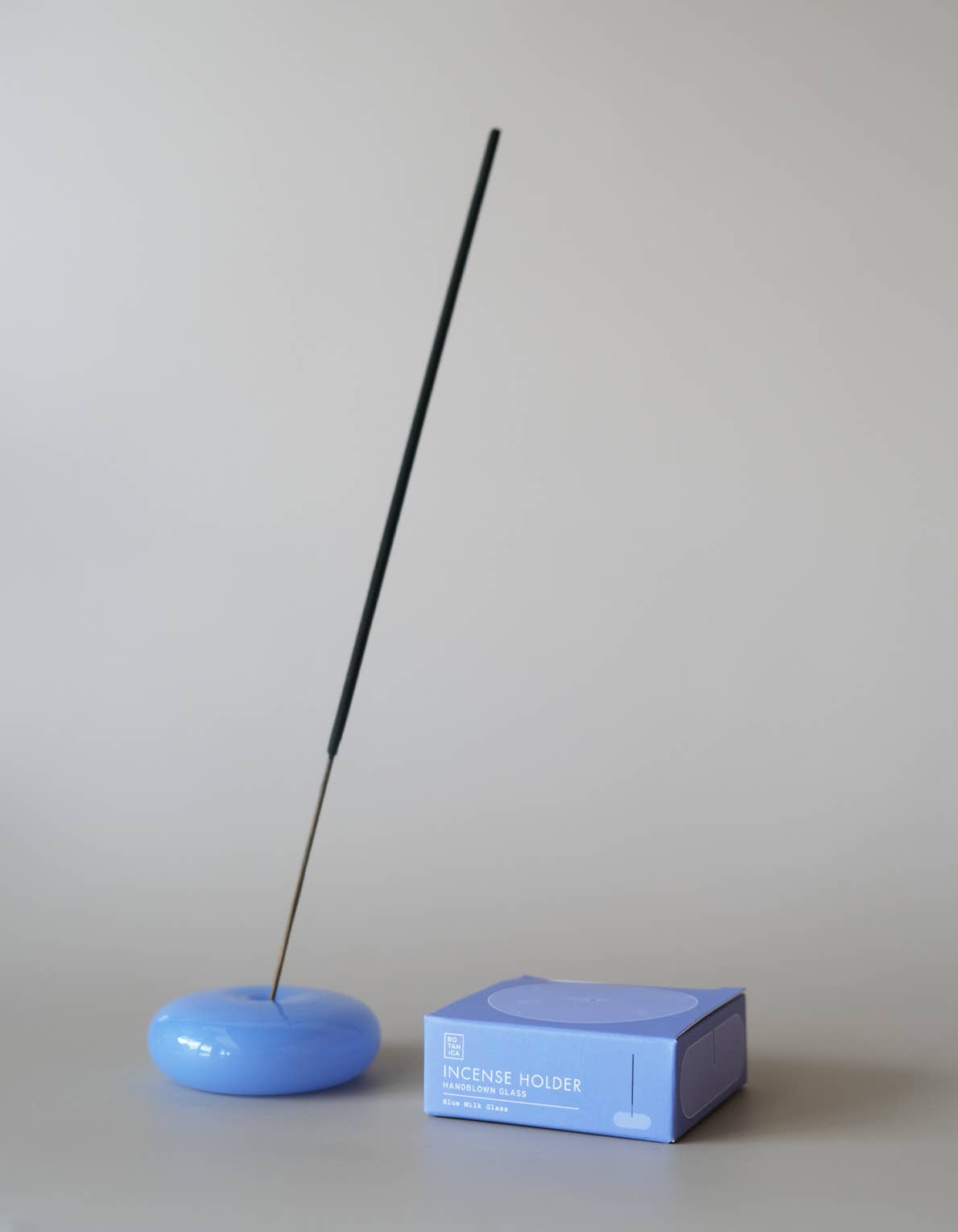 Handblown Glass Incense Holder, bubble glass design, from BOTANICA