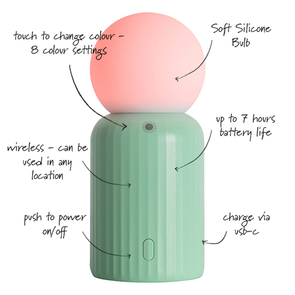 Mini Wireless 8 Colour Changing Lamp