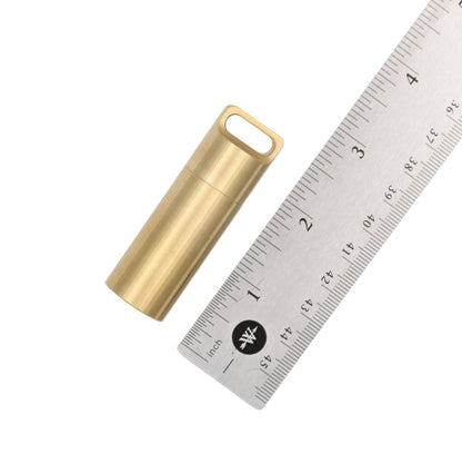 Brass Pill Holder Keychain