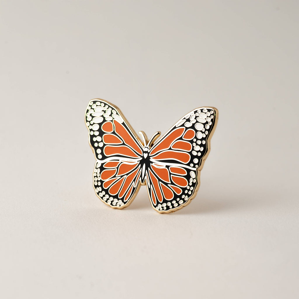 Monarch Butterfly and Caterpillar Pin Set