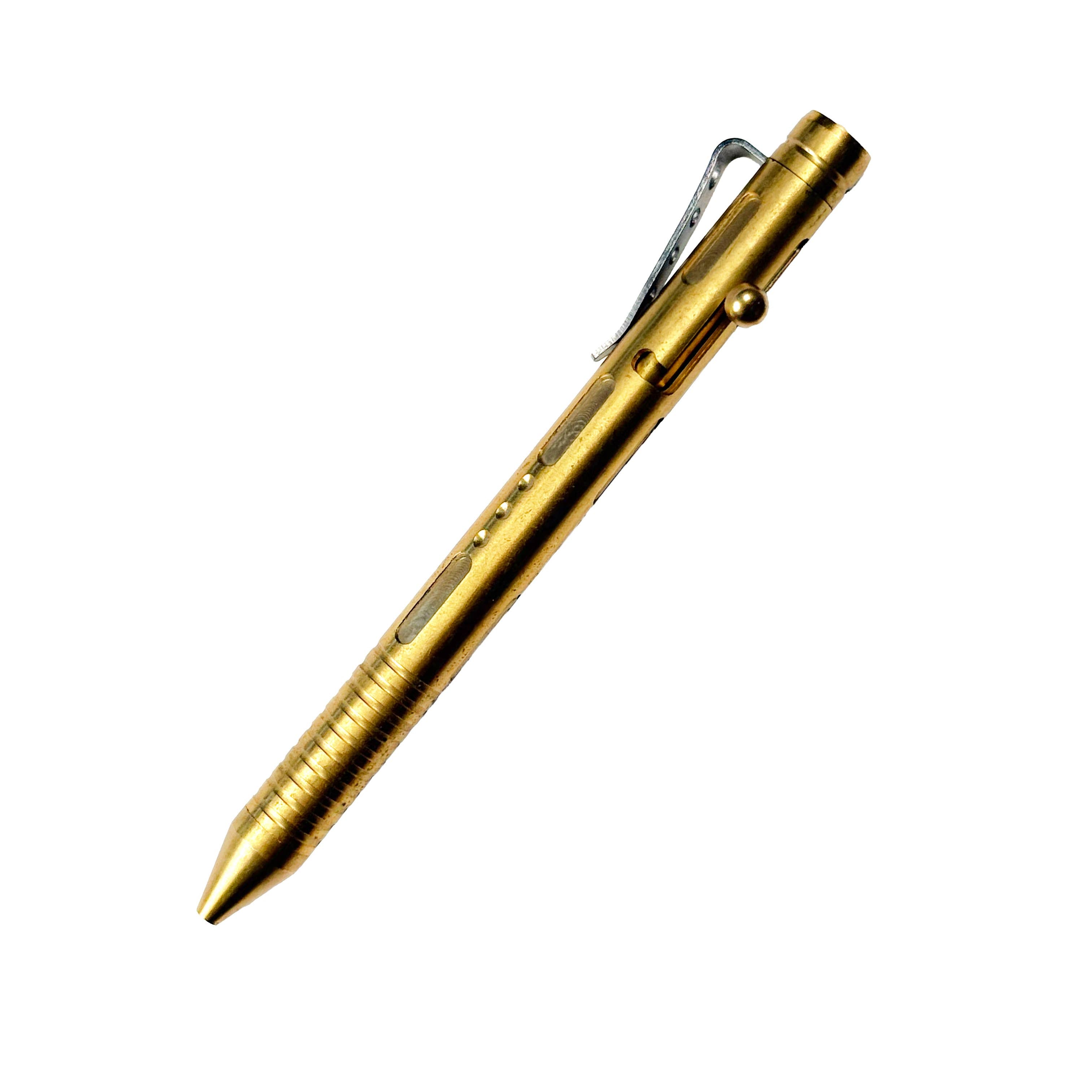 Bolt-Action Brass Pen, solid brass bolt action pen, from Lucky Jack