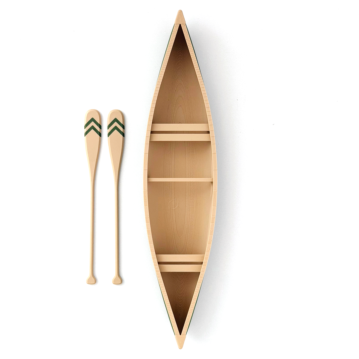 Miniature Canoe & Oar Set