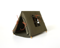 Miniature A-Frame Canvas Doll Tent - Olive Green