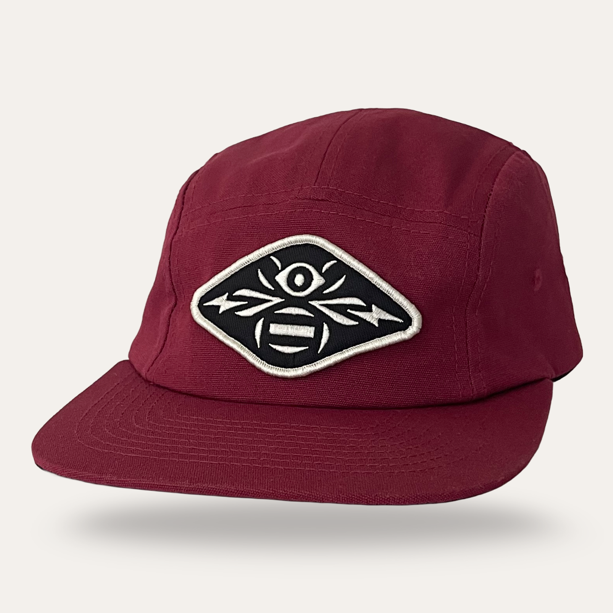 Bee Eye Hat in burgundy, from Sunday Lounge