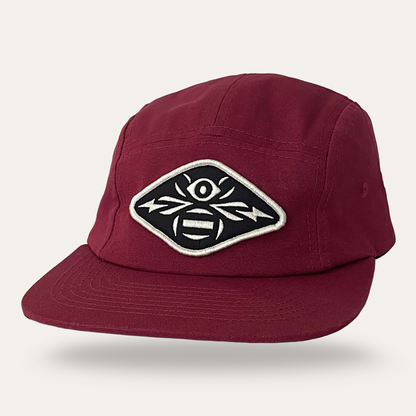 Bee Eye Hat - Burgundy