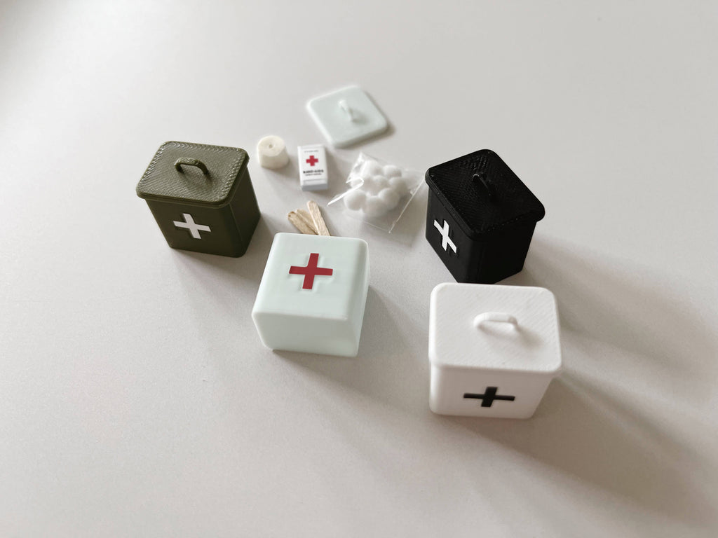 Miniature First Aid Kit with Supplies - Green