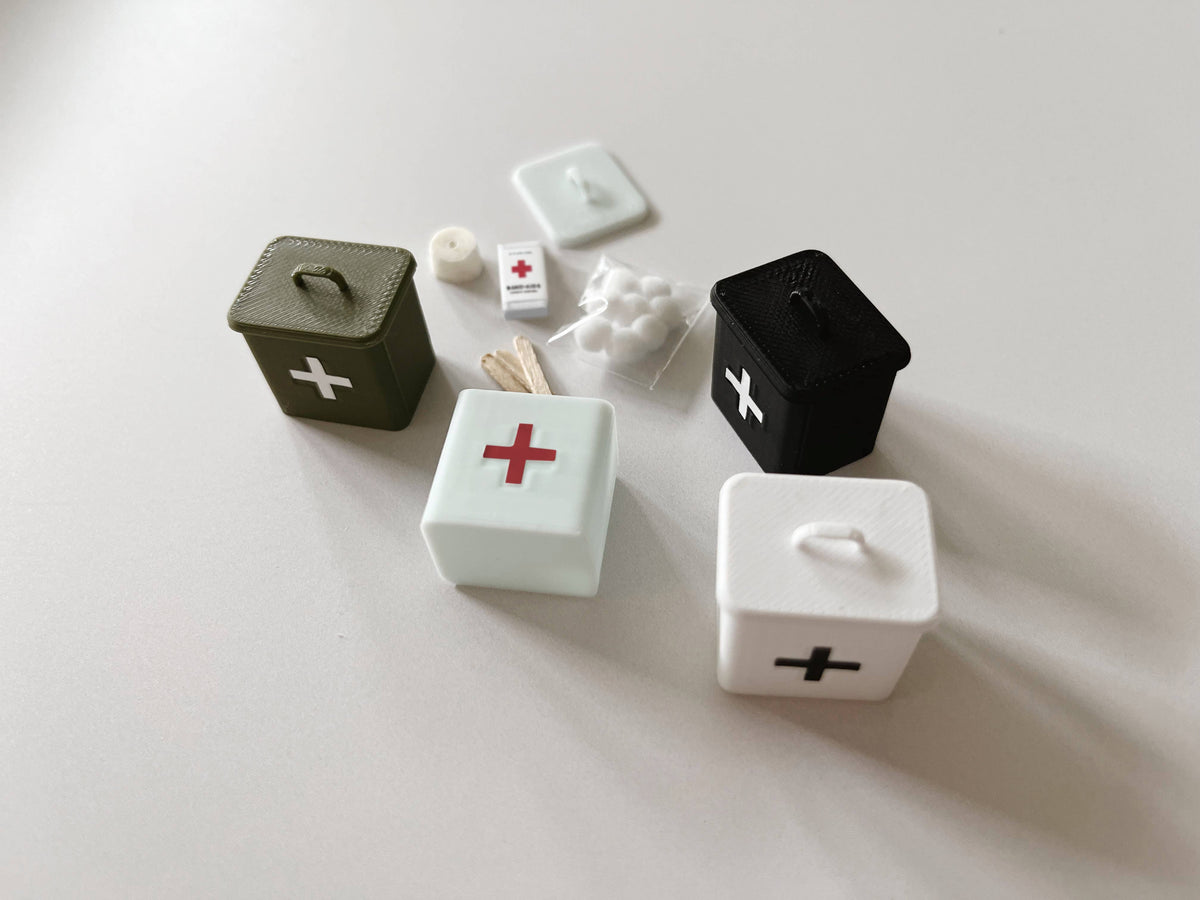 Miniature First Aid Kit with Supplies - Green